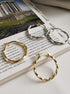 Cercei din argint Estela (Silver/Gold)